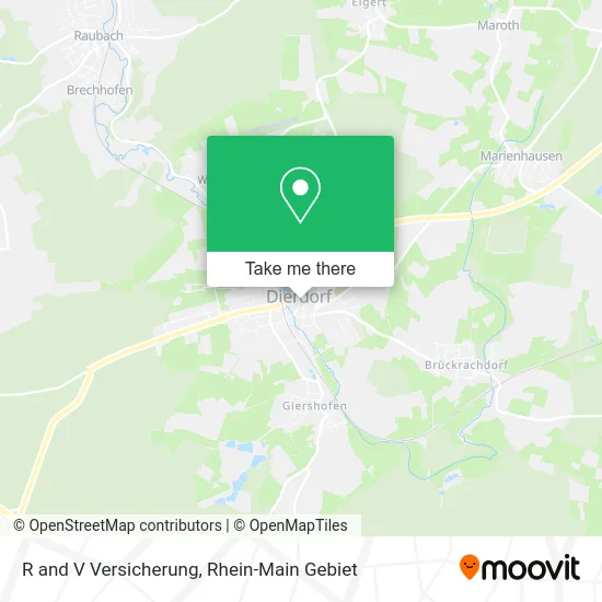R and V Versicherung map