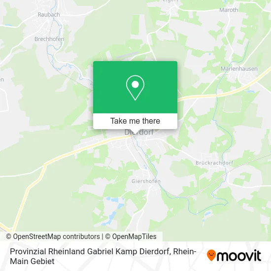 Карта Provinzial Rheinland Gabriel Kamp Dierdorf
