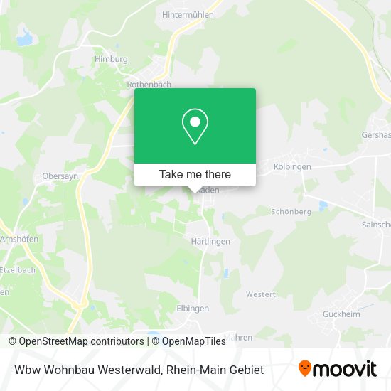 Карта Wbw Wohnbau Westerwald