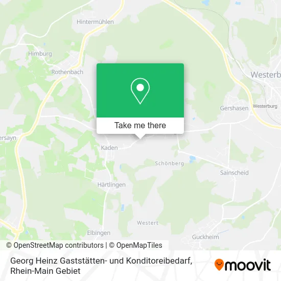 Карта Georg Heinz Gaststätten- und Konditoreibedarf