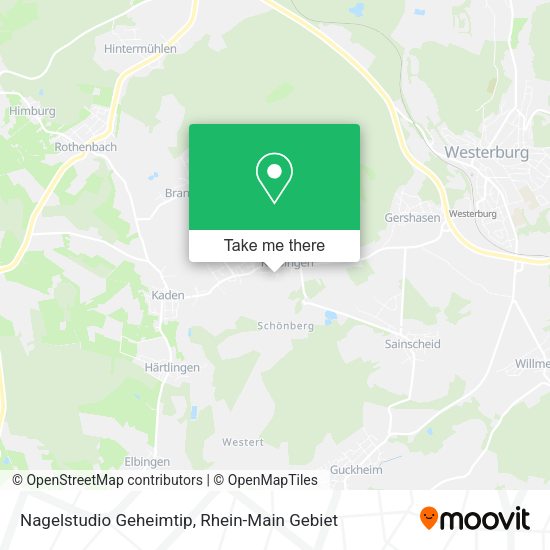 Карта Nagelstudio Geheimtip