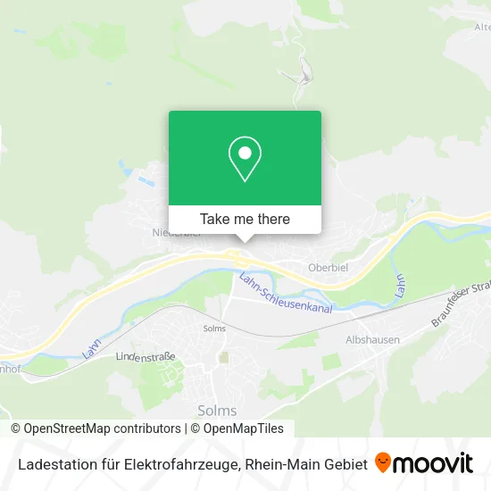 Карта Ladestation für Elektrofahrzeuge