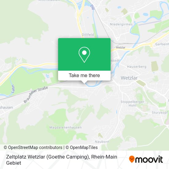 Карта Zeltplatz Wetzlar (Goethe Camping)