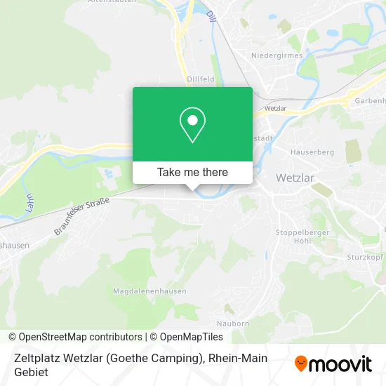 Карта Zeltplatz Wetzlar (Goethe Camping)