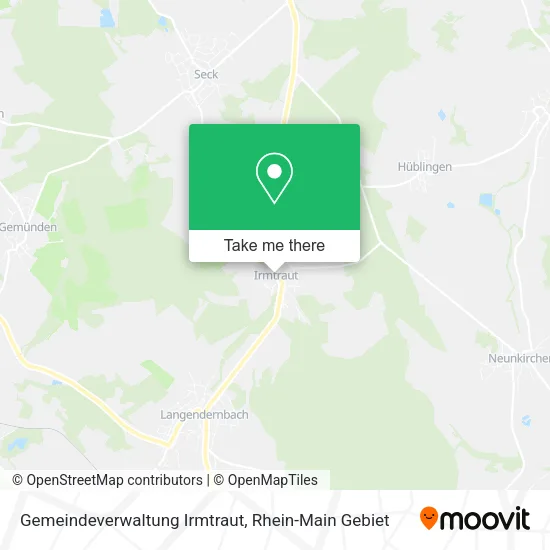 Карта Gemeindeverwaltung Irmtraut