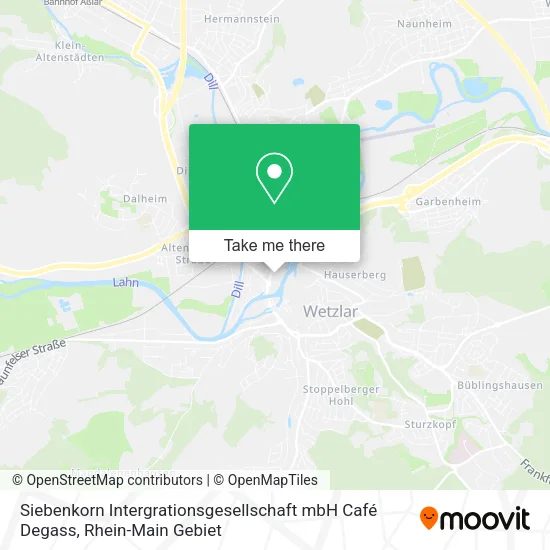 Карта Siebenkorn Intergrationsgesellschaft mbH Café Degass