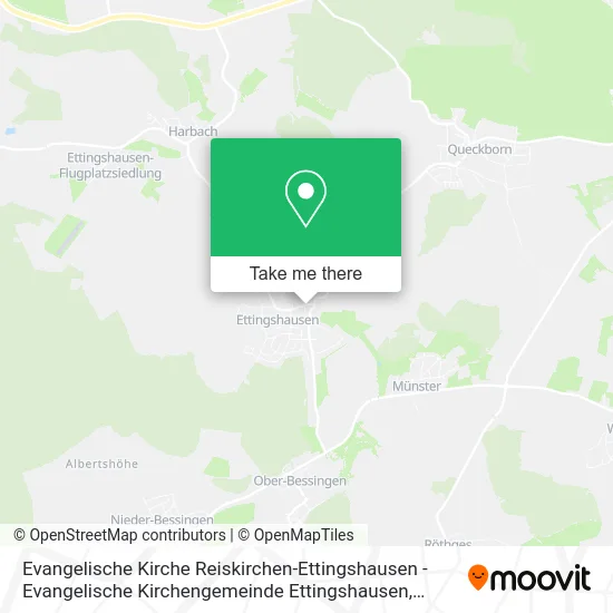 Evangelische Kirche Reiskirchen-Ettingshausen - Evangelische Kirchengemeinde Ettingshausen map