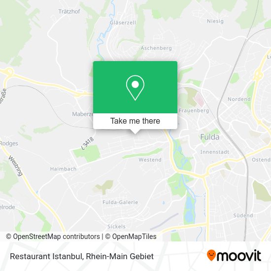 Карта Restaurant Istanbul