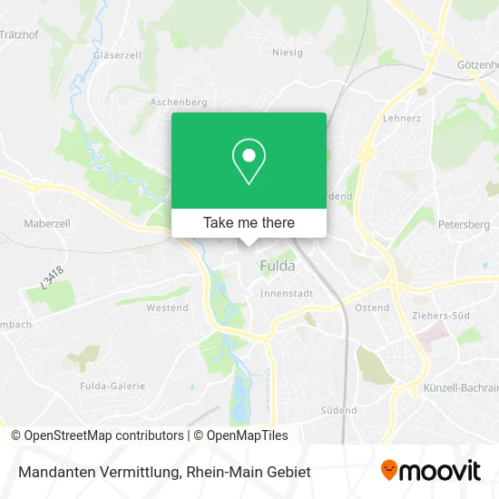 Карта Mandanten Vermittlung