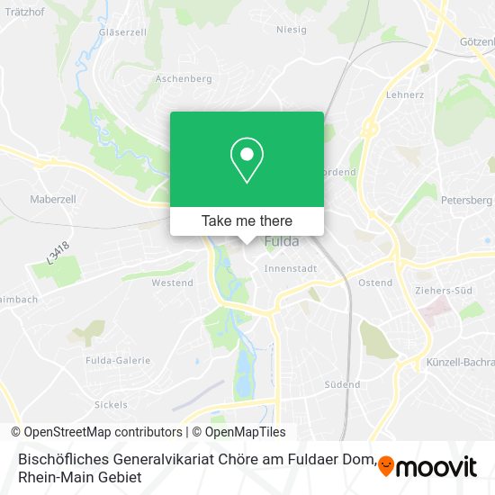 Карта Bischöfliches Generalvikariat Chöre am Fuldaer Dom