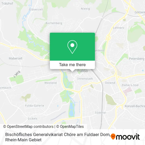 Карта Bischöfliches Generalvikariat Chöre am Fuldaer Dom