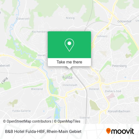 Карта B&B Hotel Fulda-HBF