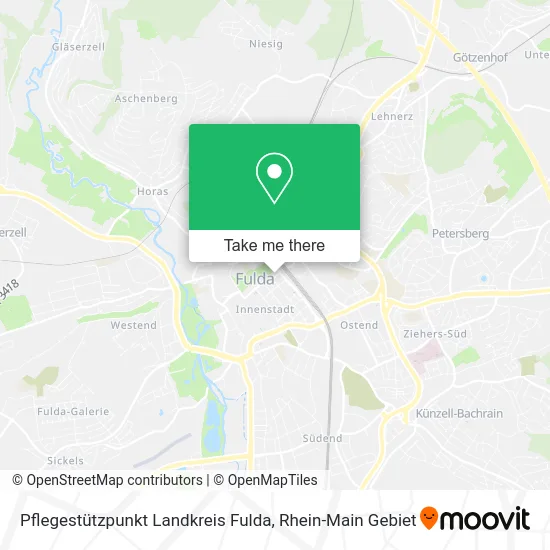 Карта Pflegestützpunkt Landkreis Fulda