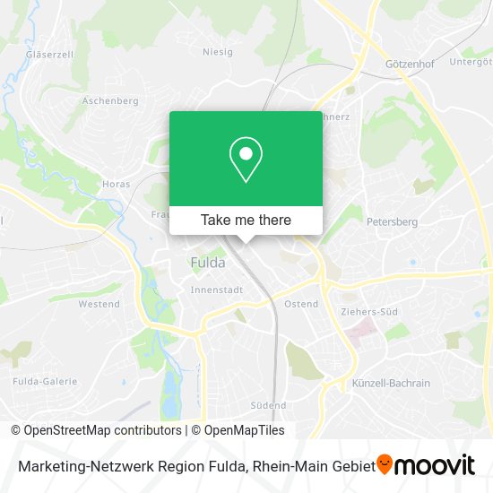 Карта Marketing-Netzwerk Region Fulda