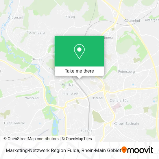 Карта Marketing-Netzwerk Region Fulda