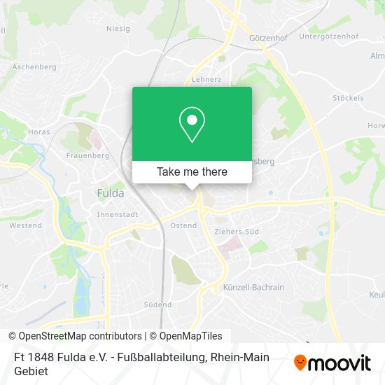 Карта Ft 1848 Fulda e.V. - Fußballabteilung