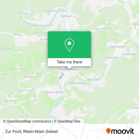 Карта Zur Post
