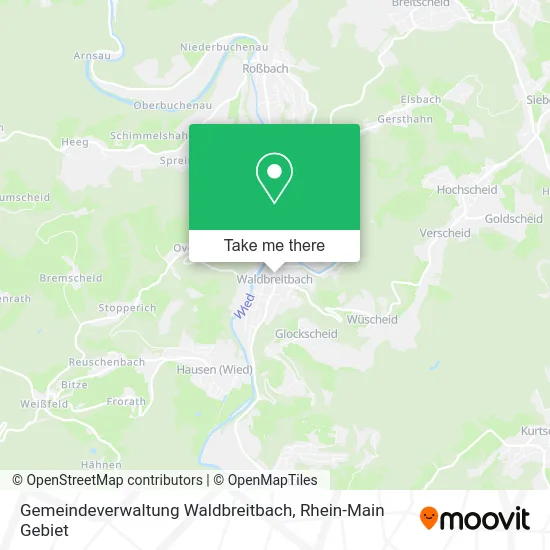 Карта Gemeindeverwaltung Waldbreitbach