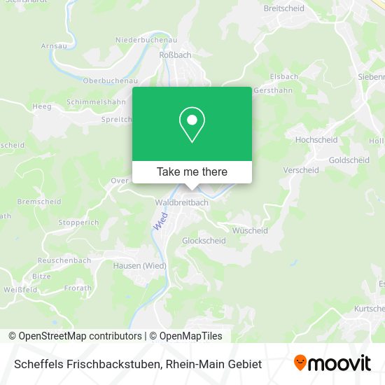 Карта Scheffels Frischbackstuben