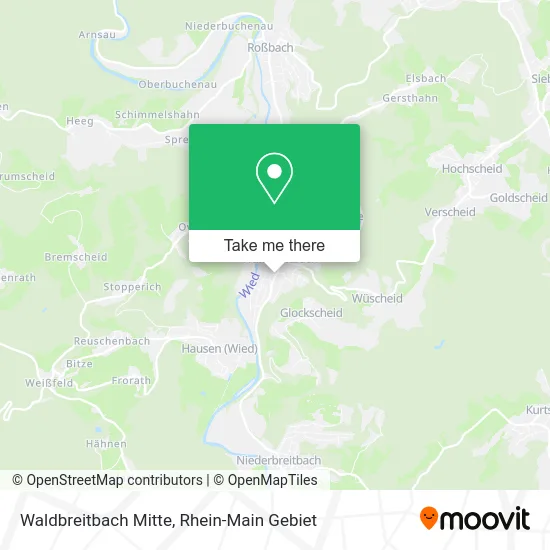 Карта Waldbreitbach Mitte