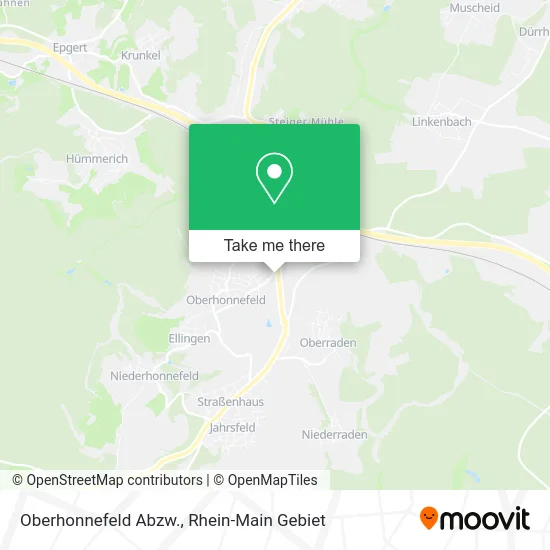 Карта Oberhonnefeld Abzw.