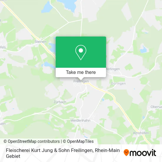Карта Fleischerei Kurt Jung & Sohn Freilingen