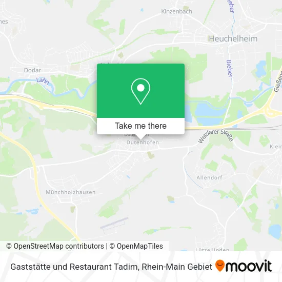 Карта Gaststätte und Restaurant Tadim