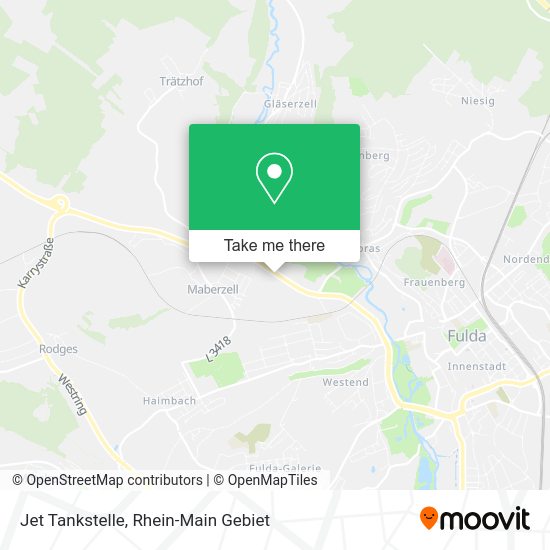 Карта Jet Tankstelle