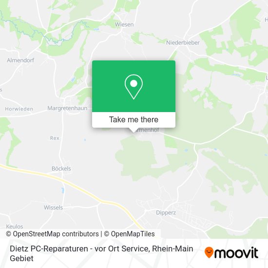 Карта Dietz PC-Reparaturen - vor Ort Service