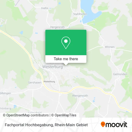 Карта Fachportal Hochbegabung