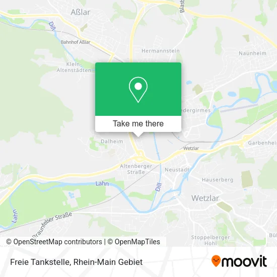 Карта Freie Tankstelle