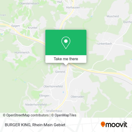 Карта BURGER KING