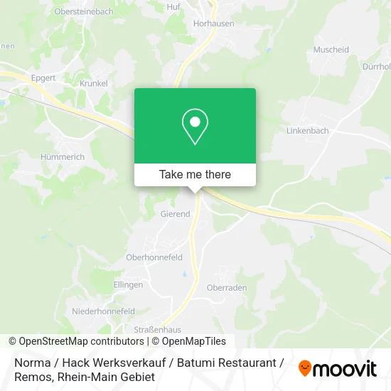 Карта Norma / Hack Werksverkauf / Batumi Restaurant / Remos