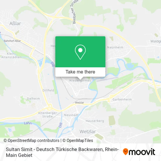 Карта Sultan Simit - Deutsch Türkische Backwaren