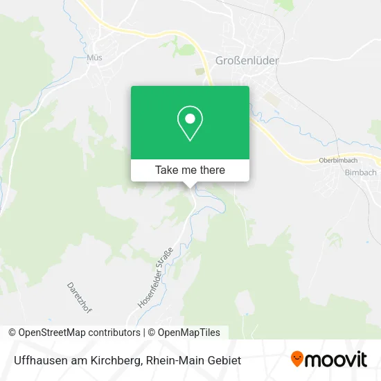 Карта Uffhausen am Kirchberg