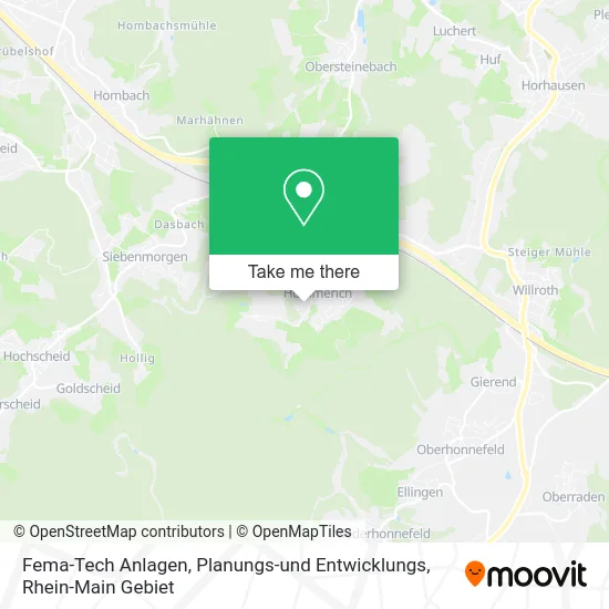Карта Fema-Tech Anlagen, Planungs-und Entwicklungs
