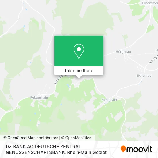 Карта DZ BANK AG DEUTSCHE ZENTRAL GENOSSENSCHAFTSBANK