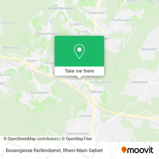 Карта Boxengasse Reifendienst
