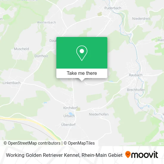 Карта Working Golden Retriever Kennel