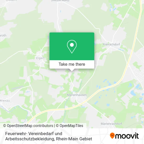 Карта Feuerwehr- Vereinbedarf und Arbeitsschutzbekleidung