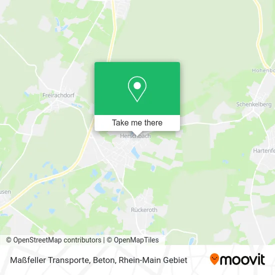 Карта Maßfeller Transporte, Beton
