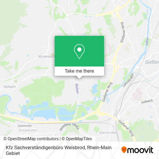 Карта Kfz Sachverständigenbüro Weisbrod