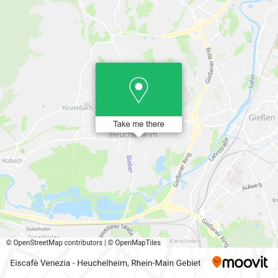 Карта Eiscafè Venezia - Heuchelheim