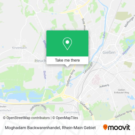 Карта Moghadam Backwarenhandel
