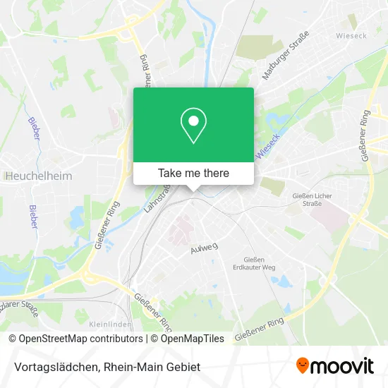 Карта Vortagslädchen