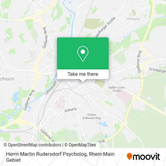 Карта Herrn Martin Rudersdorf Psycholog