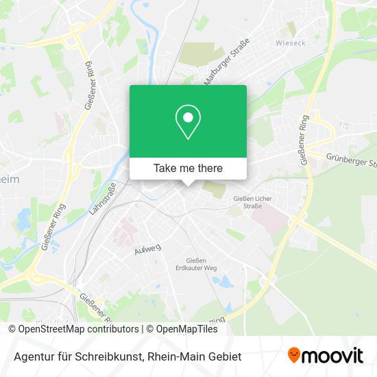 Карта Agentur für Schreibkunst