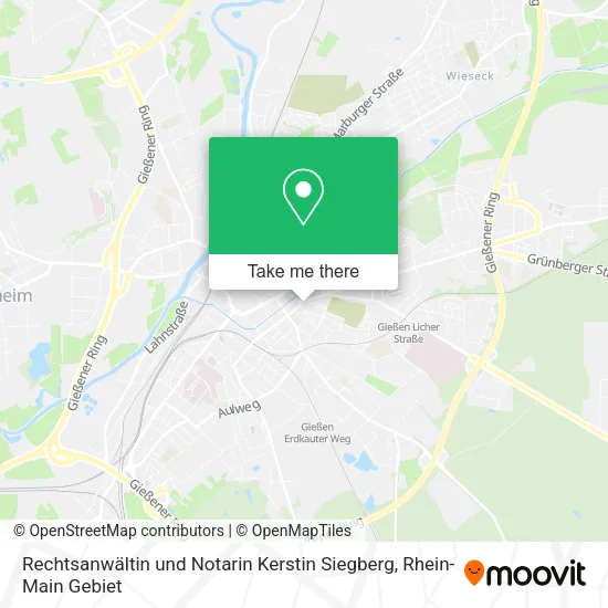Карта Rechtsanwältin und Notarin Kerstin Siegberg