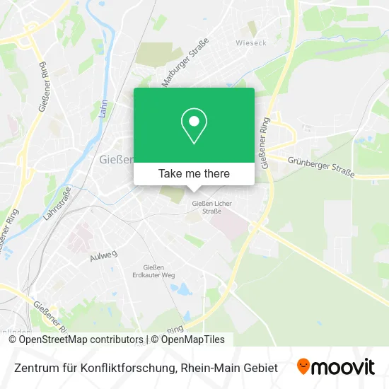 Карта Zentrum für Konfliktforschung