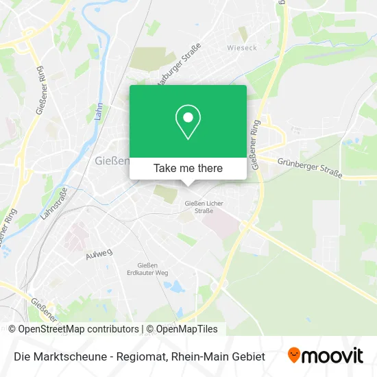 Карта Die Marktscheune - Regiomat